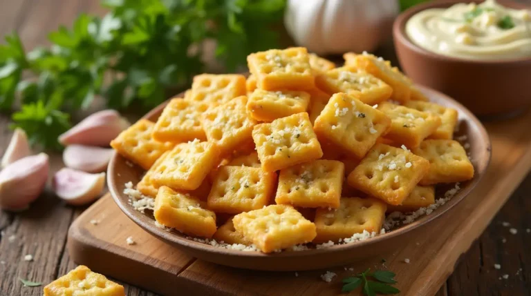 Garlic Bread Ritz Bits Recipe - Savory Snack with Buttery Flavor