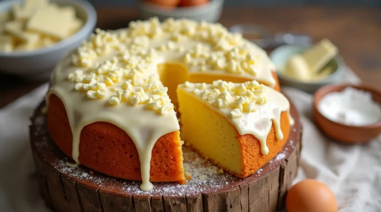 White Chocolate in Gluten-Free Yellow Cake Recipe - Rich and Moist Dessert