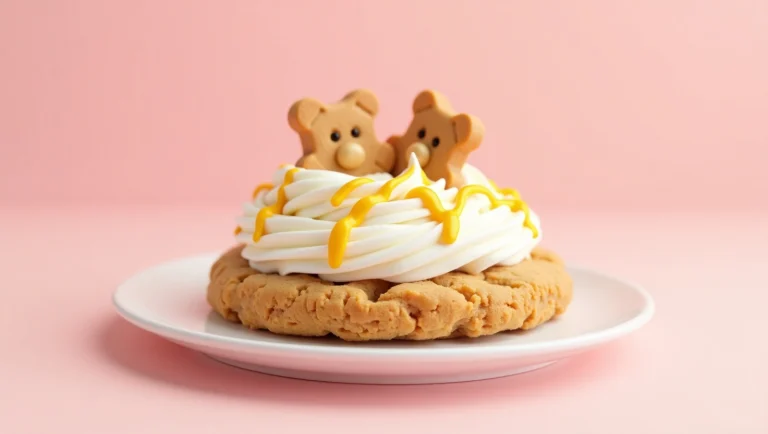 A Crumbl Cookie Graham Cracker topped with cream cheese frosting and graham cracker crumbs.